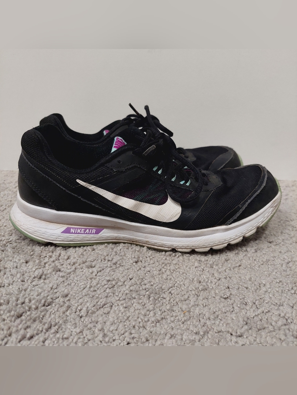 Nike Air Relentless 5 Tennis Shoes Sneakers Size 9 Women's Black White